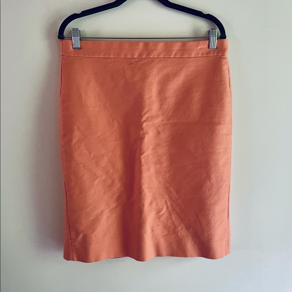 J. Crew No. 2 Pencil Skirt Orange sz 12
